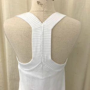 H & M White NWT Rib Knit Top size Large